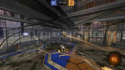 Incredible goal scored by Dark(?) in a replay uploaded by Reeyko to ballchasing.com