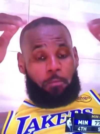 They caught LeBron in 4K  😭