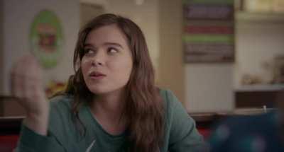 Hailee Steinfeld at the party showing us what she's going to do to us when we get home