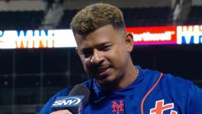 [Highlight] Eduardo Escobar delivers a post game interview of the year candidate after his 5 RBI night