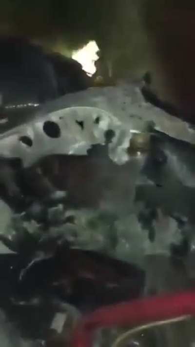 IAF fighter aircraft shot down (Video from local Pulwama, Indian Kashmir )