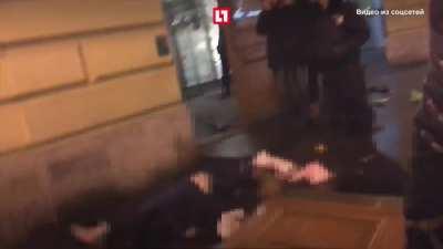 BMW drives onto a sidewalk, hitting multiple people. Two people died on the spot, three more were wounded.