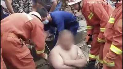 Try to fill an old well with wood shavings and then trying to compact them