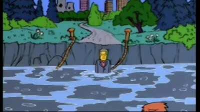 When you're walking through water in your power armor