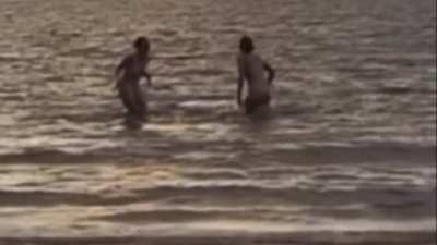 A fun walk on the beach