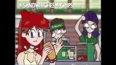 Evengelion x subway comercial