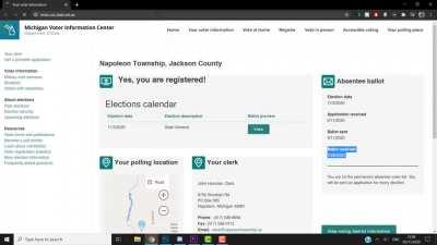 Montage of dead people voting in Michigan