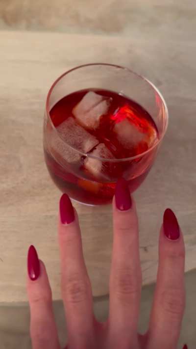 When my nails and drink are on the same wavelength…