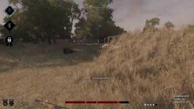 My dead body getting to safety was quite amusing