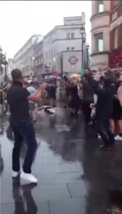 Scotland fans in Leicester Square