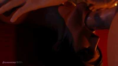 Pharah deep Throat ( Salamandra )[overwatch]