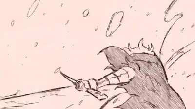 Godfrey the first elden lord animation artist @Kiecaburn