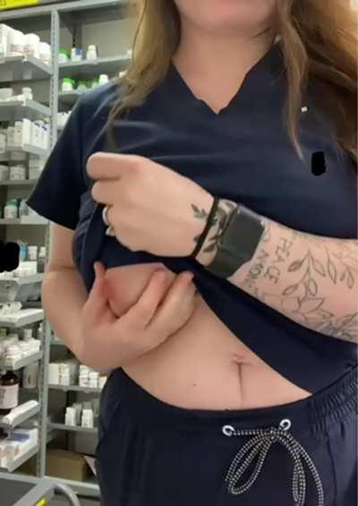 Imagine getting sprayed at the pharmacy