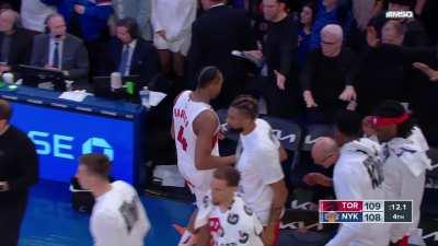 [Highlight] Scottie taunts the MSG crowd after hitting the go-ahead FT