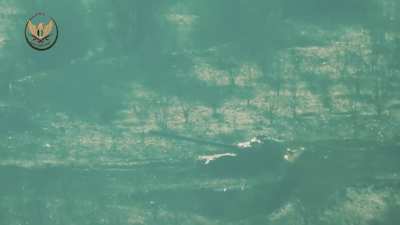 NLF 9K115-2 Metis-M strike on a Syrian Army T-72, unique in that lighting conditions make the wire guidance visible - al-Kabina Axis, Latakia - 1/10/2020