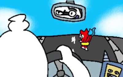 Driving my van after Y-Cola can.