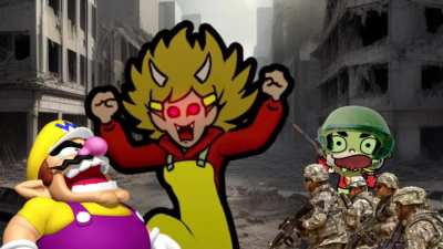 Wario dies by 5-Volt because he sent 9-Volt to war