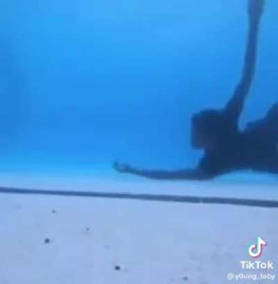 He forgot his floaties