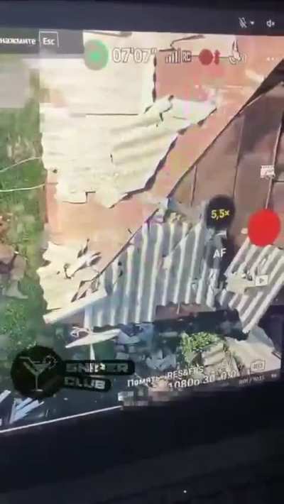 Ukrainian soldier finished off Russian soldier after close distance fire fight. Eastern Kharkiv region, 