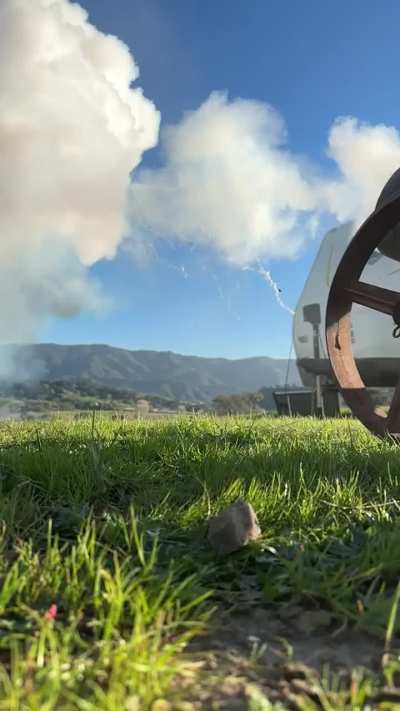 bowling ball cannon time