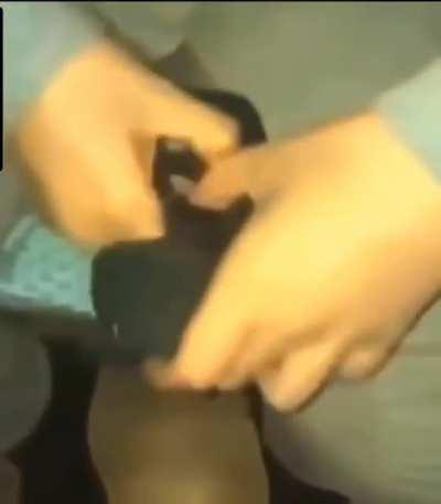 Pointing a pistol at your balls is never a good idea.