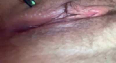 do you think you could hold it? or would you have to fill my tight little pussy? 🤤