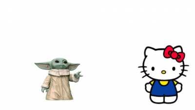 Hello Kitty kills Baby Yoda