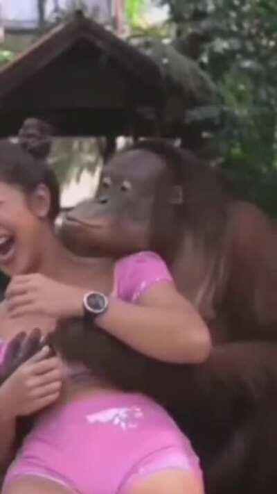 monke happy 😊😛😘