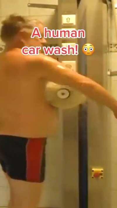 A fucking human car wash...