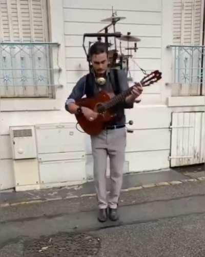 A one-man band but taken to a whole new musical level