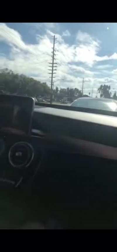 Driving with a VR headset on