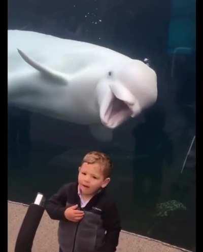 He likes to scare small kids