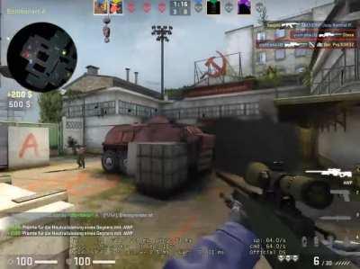 Far distance noscope through a smoke. legit btw