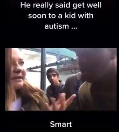 Remember when jj said get well to a kid with autism