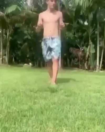 Doin exercise routine rn, ama