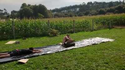 Delayed-but-expected outcomes are always funny, especially in the Toons' world