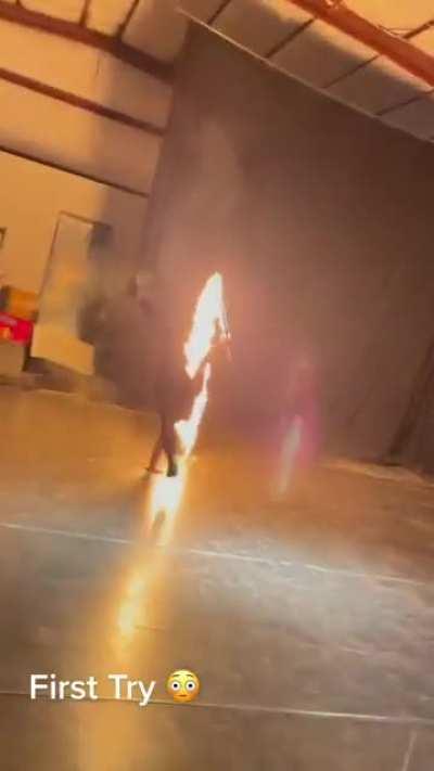 This choreography with fire