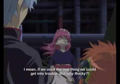 Rocky movie reference in Gintama