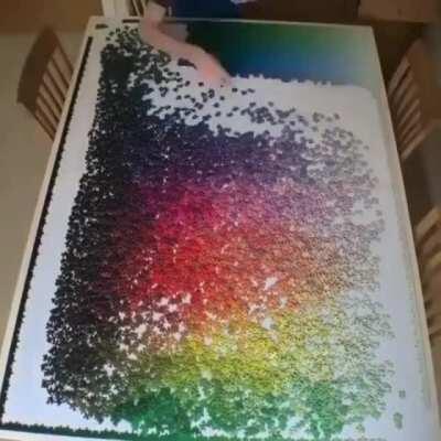 Time lapse of this 35.5 hour puzzle being completed