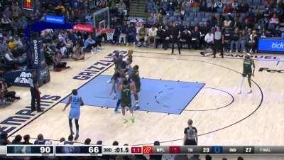 [Highlight] Anthony Edwards isolation defense and block on Derrick Rose to force a shotclock violation