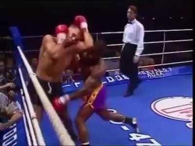 Sneaky elbow by the Diamond, Ramon Dekkers.