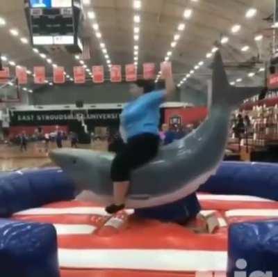 Tão fazendo o espanta tubarão na vida real