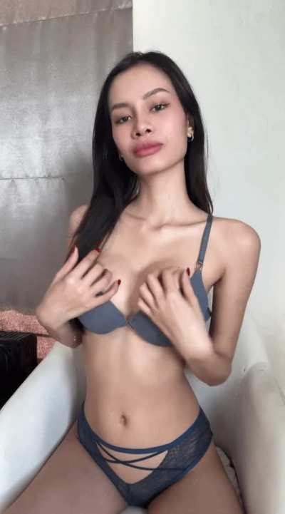 How do I look with my new grey lingerie on?