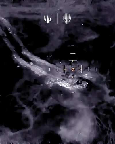 The heavy night bomber drone of the 412th Nemesis regiment hit the BREM and the 2C3 Akatsiya self-propelled guns. April 2025, Donetsk region.