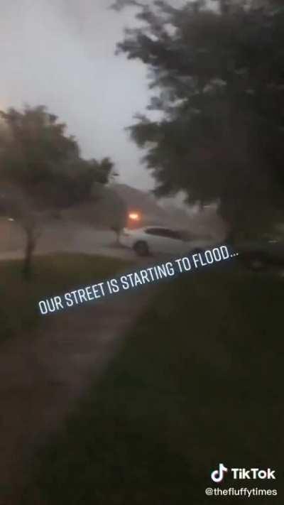 Our street is starting to flood