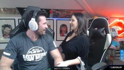 Palpable sexual tension just before Angela's scene (BTS clip from a few years ago)