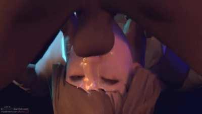 Max getting her throat fucked (Froggy-sfm)