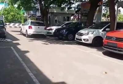 Guy flips his car seconds after he buys it
