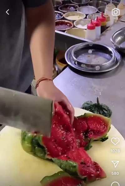 Boiled watermelon
