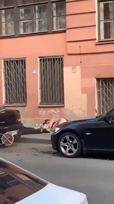 What were they doing on the balcony?